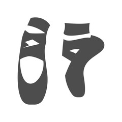 Ballet shoes logo icon