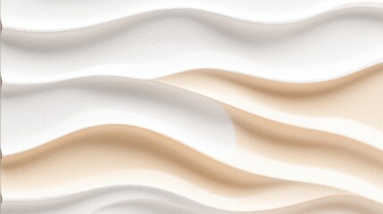 Obraz premium Aerial view of abstract sand dune patterns resembling waves, offering a unique perspective for innovative designs