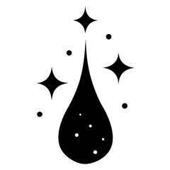 black and white sparkling water