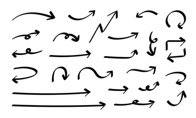 手書きのゆる矢印セット いろいろ