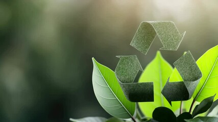 Eco icon awareness: banner symbol, recycle theme, leaf detail, forest setting, clean label, habit tone, action path, green border, climate print, space message, global pattern, care frame