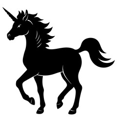 Fototapeta premium Unicorn Silhouette