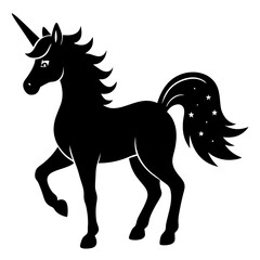 Obraz premium Unicorn Silhouette