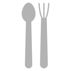fork spoon icon shadow