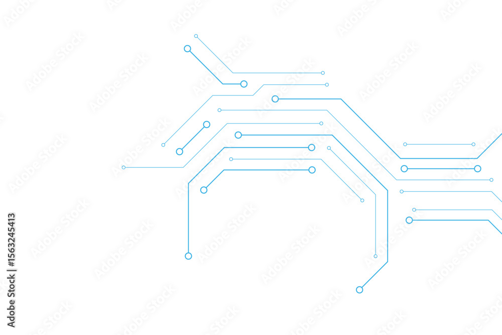 Aufkleber Abstract Circuit Board Technology Background High-Resolution Image for Design Projects