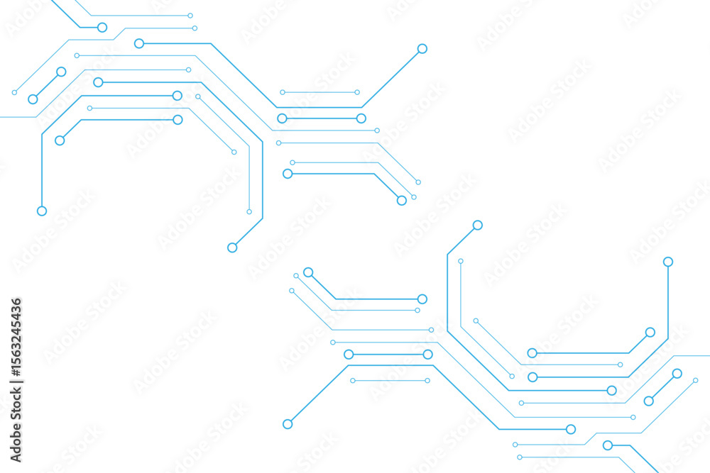Aufkleber Abstract Circuit Board Technology Background High-Resolution Image for Design Projects