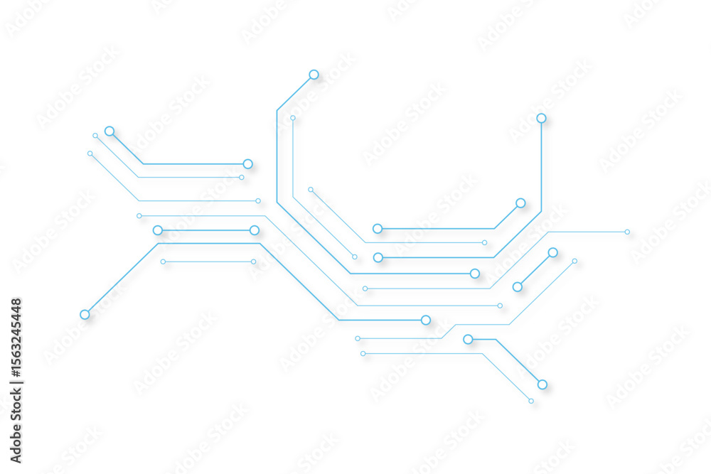 Aufkleber Abstract Circuit Board Technology Background High-Resolution Image for Design Projects
