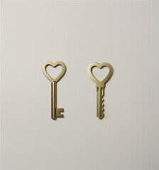 열쇠, 컨셉, 사랑의 열쇠, 하트, 희망을 열다, 마음을 열다, 열다, 잠그다, 마음의 문을 닫다