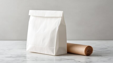 Bakery bag white paper