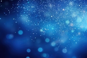 Fototapeta premium Bright shiny blue backgrounds illuminated snowflake.