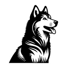 Charming Husky Dog Vector Art – Husky Dog 15