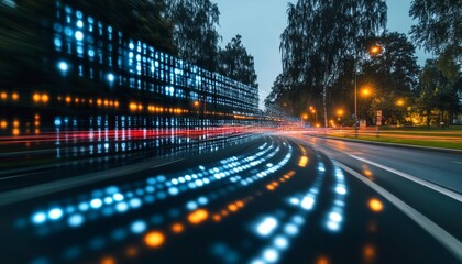 Urban Landscape with Technological Convergence A Visual Feast of Accelerated Data Connections