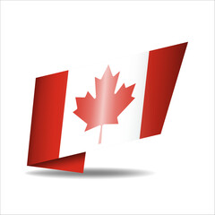 Obraz premium Folded national flag, shining with a shadow.