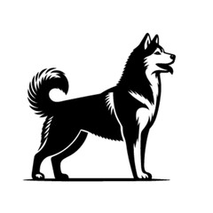 Brave Husky Dog Vector Design – Husky Dog 19