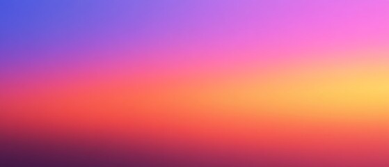 Obraz premium Smooth gradient in peaceful summer sky, soft transitions from orange to violet