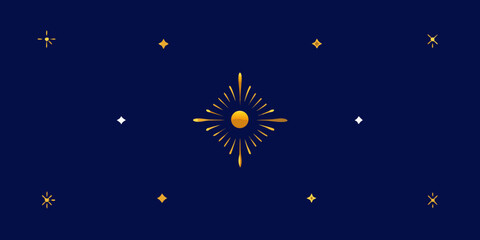 Fototapeta premium Bright fireworks illuminate the night sky, a vibrant vector illustration of a festive celebration with colorful bursts and shining stars