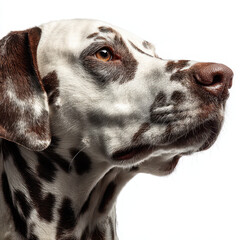 Dalmatian in Profile View Dog Portrait High Resolution