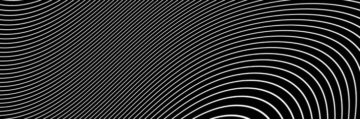 Abstract black and white curvy stripped  background