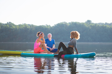 Group of friends bonding on their travel.