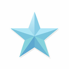 Obraz premium paper star on white background