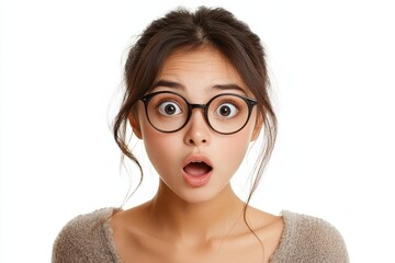Asian young woman showing a shocked expression after receiving an unbelievable offer, surprised by a remarkable deal, Generative AI