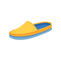 Comfortable Yellow and Blue Slip-on House Shoes Perfect for Relaxation