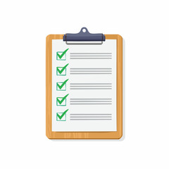 Checklist Clipboard Completed Tasks, Planning & Organization