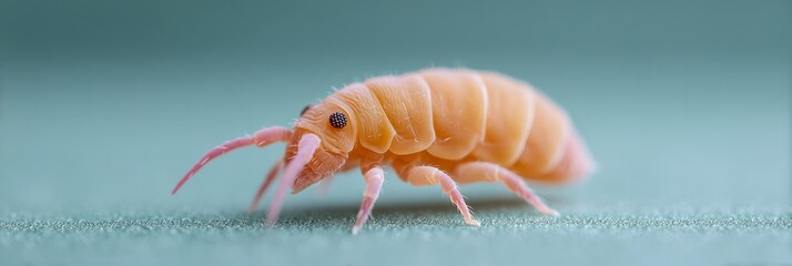 colorful, mysterious springtail wandering microcosms, encapsulating wonder, World Soil Day inspiration, festive Imbolc celebration, nature's unseen ballet