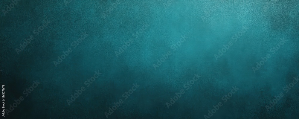 Poster a textured teal background with a gradient effect, featuring a subtle rough surface and a mix of dar