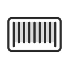 Barcode Scan Icon Product Identification Price Code Payment Modern Line Art Outline Minimal Retail Inventory