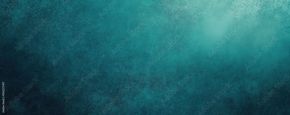 Aufkleber abstract textured surface in shades of teal and turquoise with a gradient effect from dark to light.