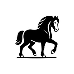 horse silhouette vector