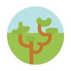 Vector illustration of a tree