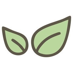 Green leaf symbol vector