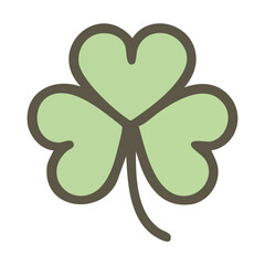 A vector of a three-leaf clover