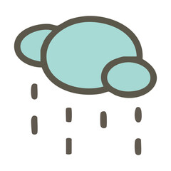 Vector cloud in white background