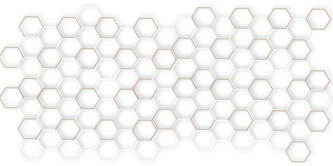 Abstract geometric technology out color line hexagon polygonal honeycomb luxury pattern vector background.