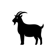 goat on white background