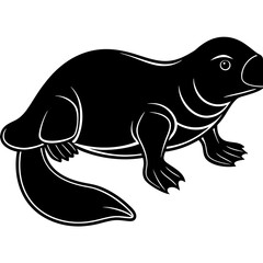 vector illustration of a seal