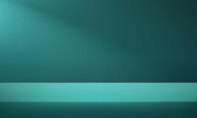 Empty Dark green studio room background space for selling products on the website. Vector illustration.