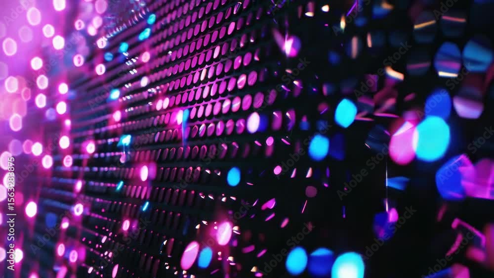 Poster A close-up shot of some lights on a wall, perfect for highlighting details or creating mood