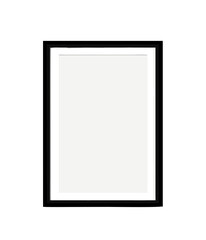 Blank picture frame for photographs. Vector illustration
