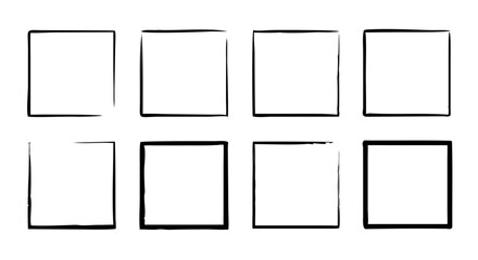 Grunge frame collection. Vector illustration