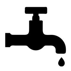 Water tap icon. Vector illustration