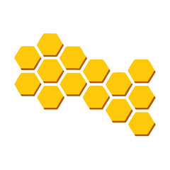 Honeycomb symbol. Vector illustration