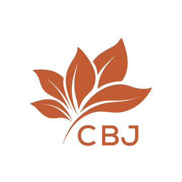CBJ Elegant Minimal Leaf Logo Design , CBJ Later Logo, Clean Botanical Logo Design, Eco Friendly Business Logo Vector.

