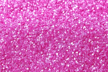 Shiny Fuchsia Glitter Texture CloseUp Full Sparkling Background