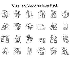 Cleaning Supplies Icon Pack
