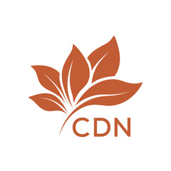 CDN Elegant Minimal Leaf Logo Design , CDN Later Logo, Clean Botanical Logo Design, Eco Friendly Business Logo Vector.
