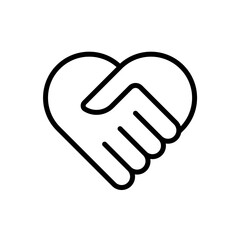 Outline Vector Friendship Icon